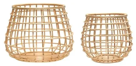 Hübsch Energy Kurve Stor Natur Sæt af 2